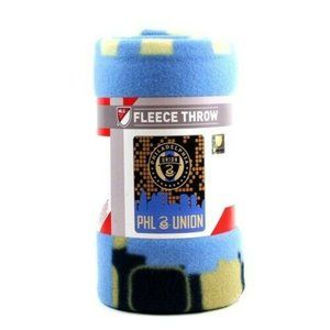 Philadelphia Union Soccer Soft Fleece Throw Blanket "Skyline Style" Series